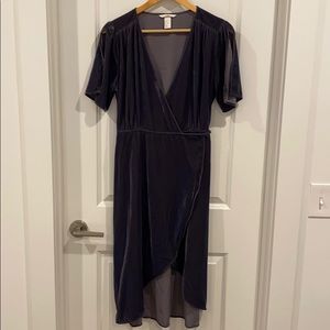 Velvet wrap dress size 10